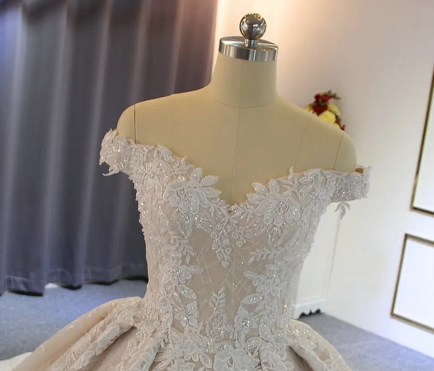 Off The Shoulder Wedding Dress