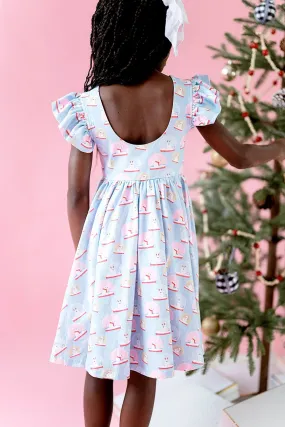 Olivia Twirl Dress in Snow Globe