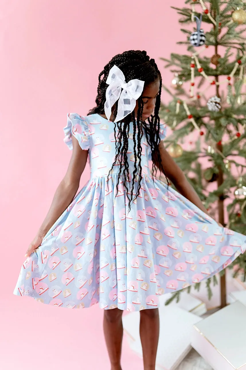 Olivia Twirl Dress in Snow Globe