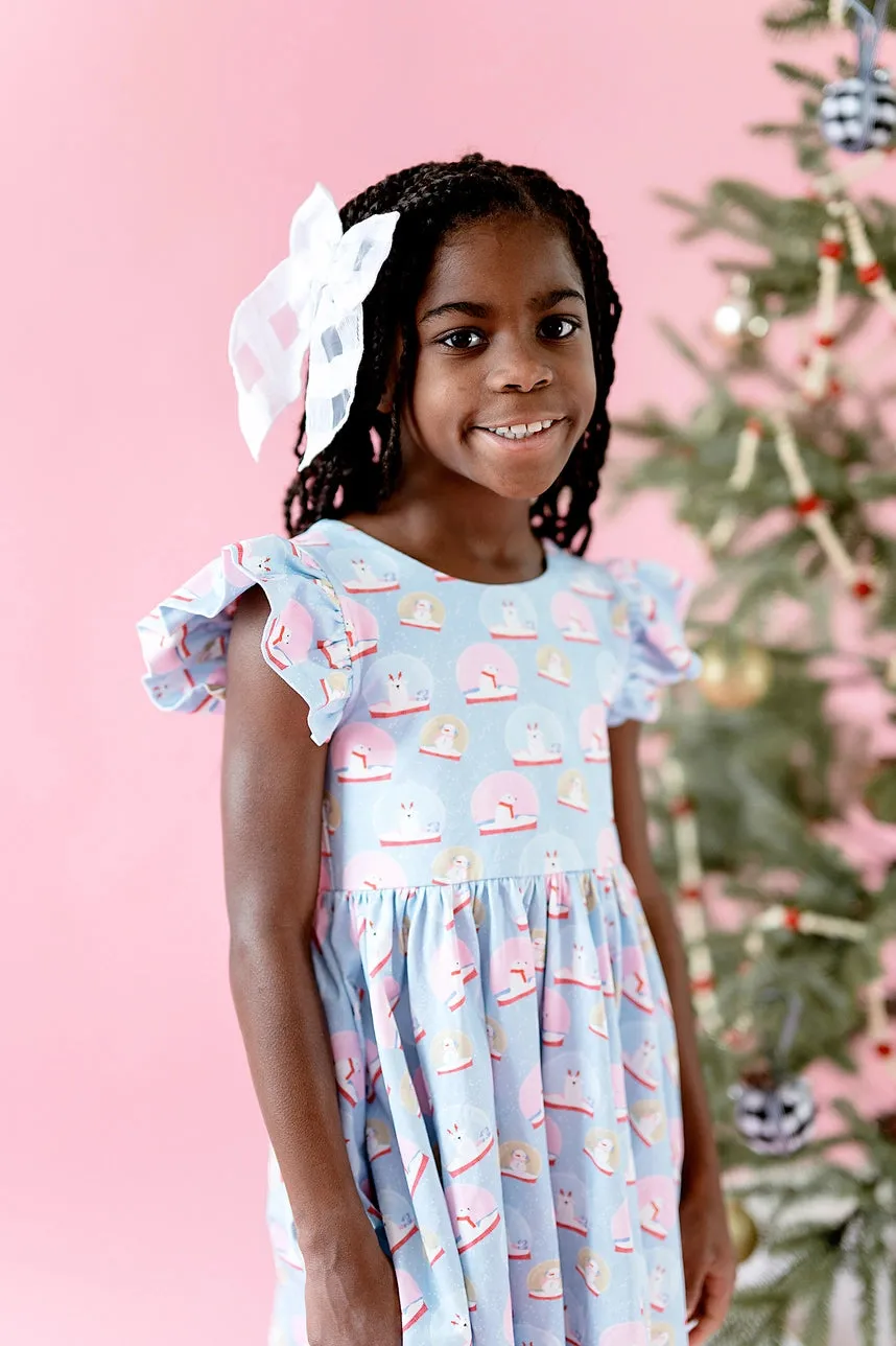 Olivia Twirl Dress in Snow Globe