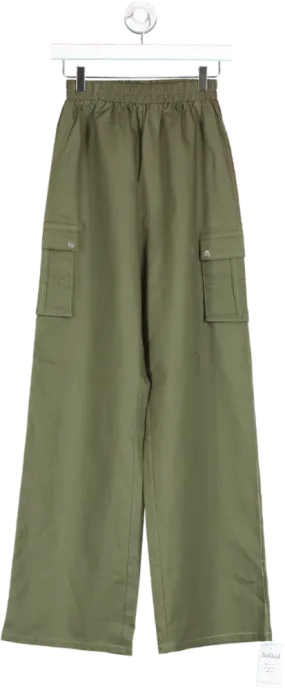 PrettyLittleThing Green Pocket Detail Cargo Trousers UK 6