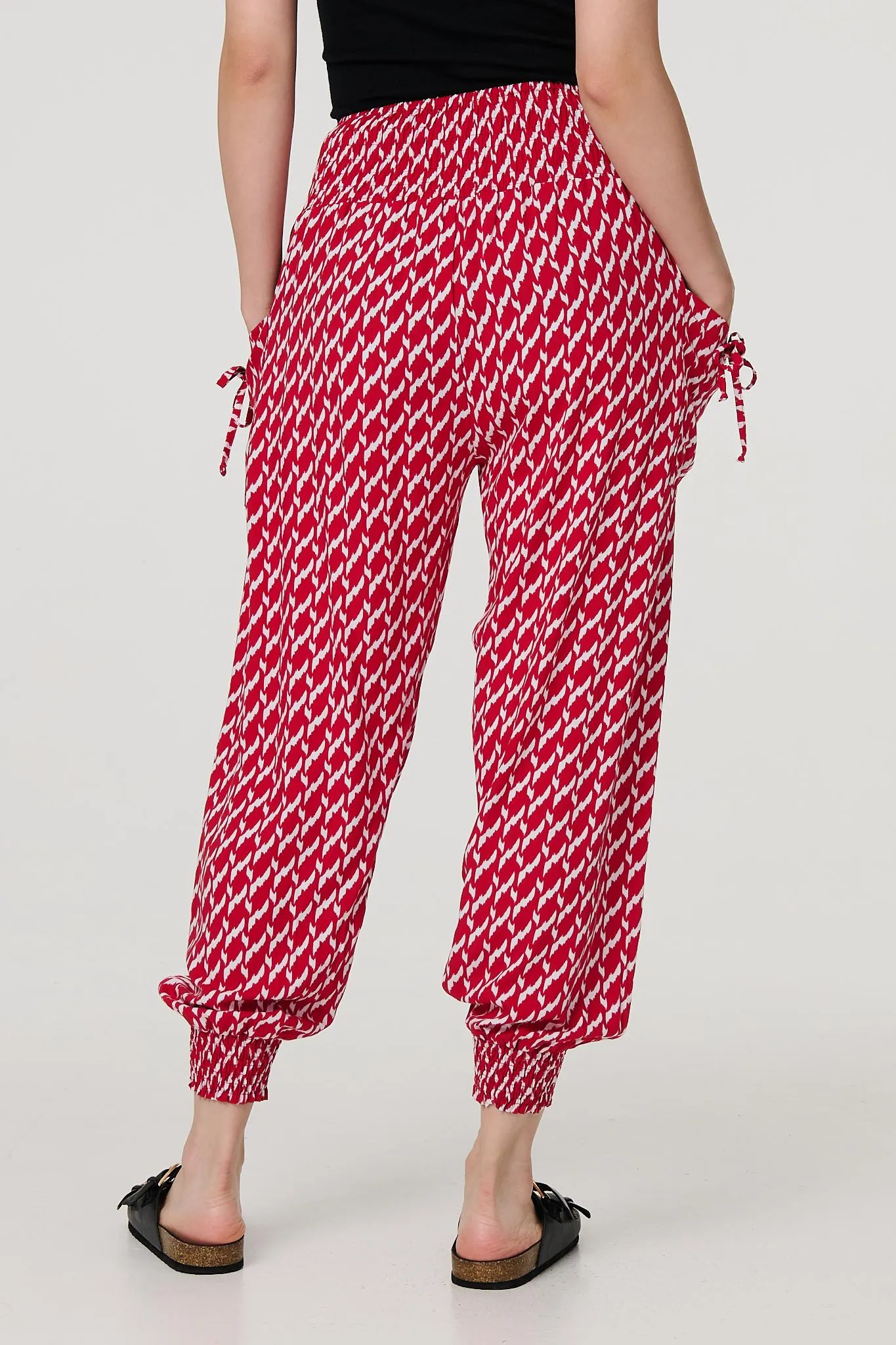 Printed Tapered Harem Trousers