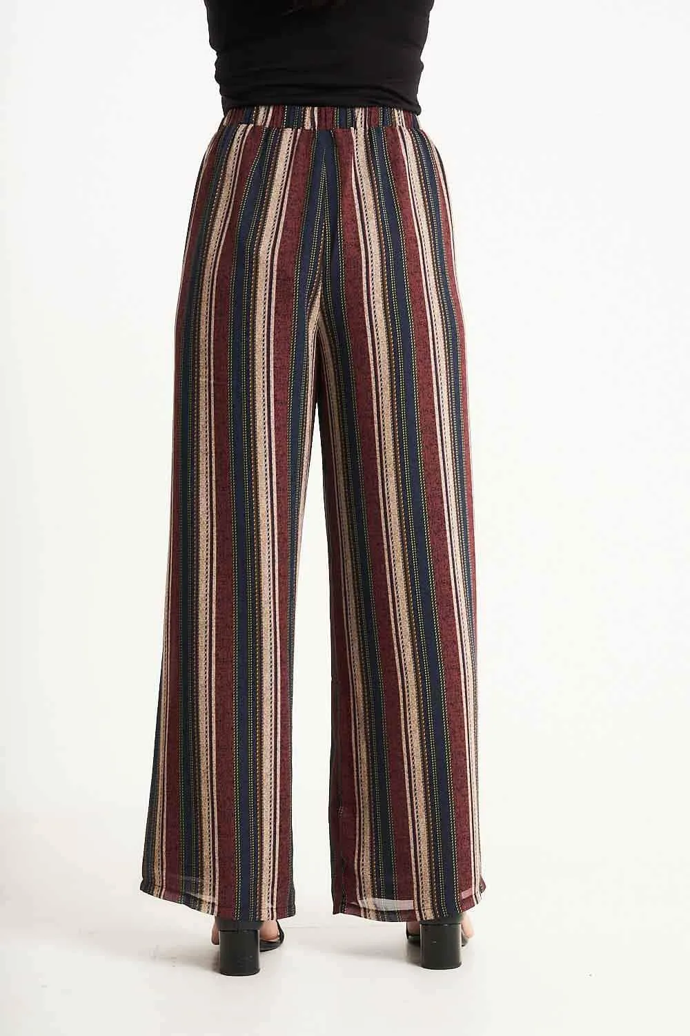 Saloos Chiffon Wide-Leg Trousers