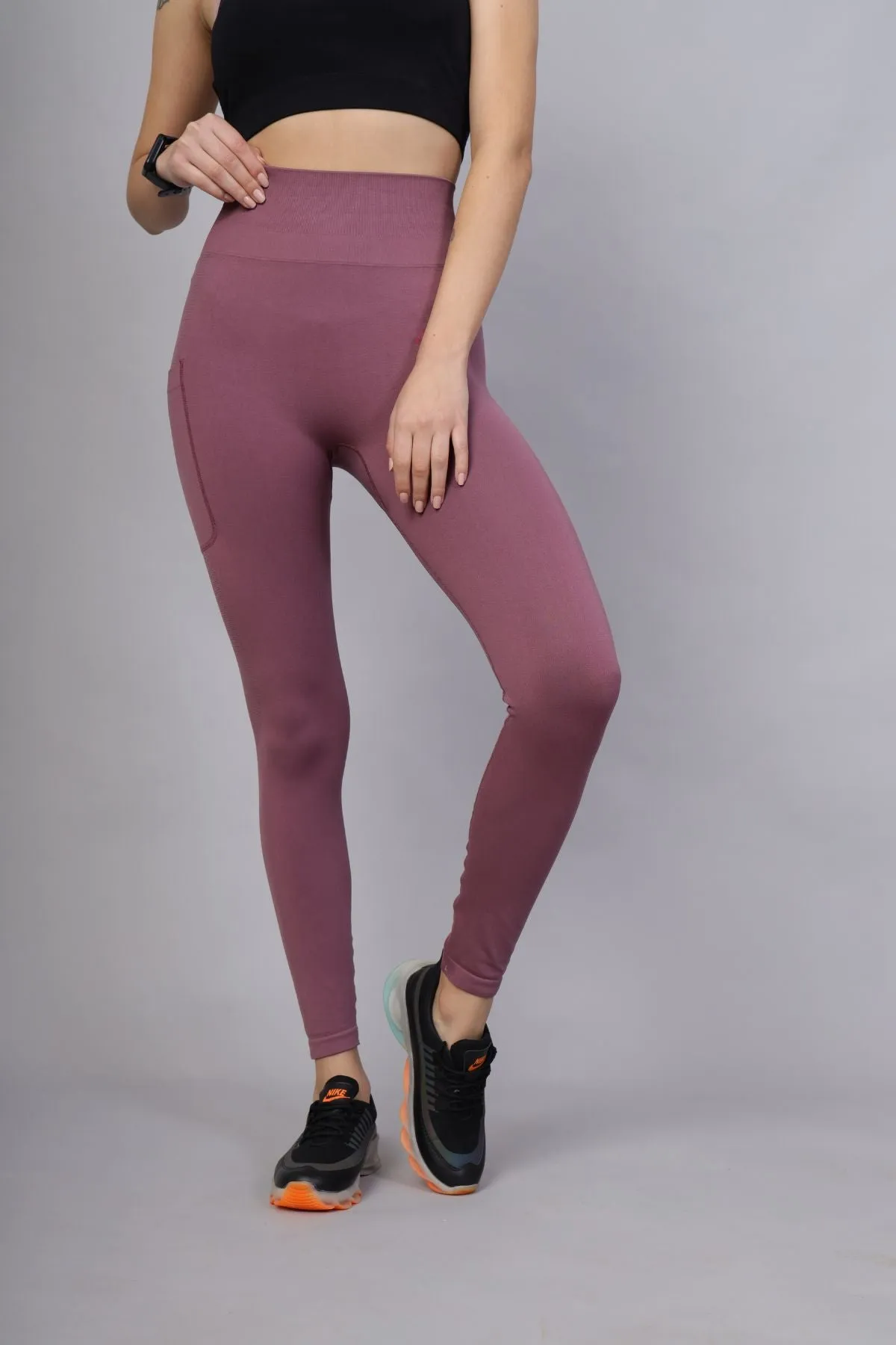 Seamless High Waisted Tummy Compression Tulipwood Postpartum Leggings