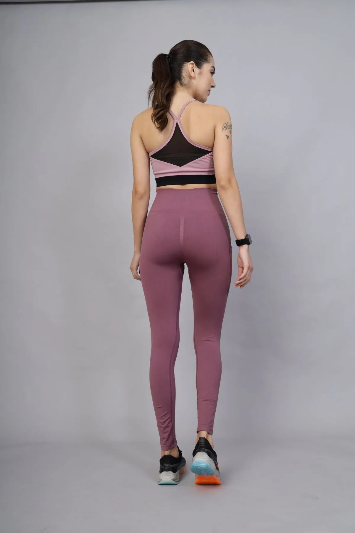 Seamless High Waisted Tummy Compression Tulipwood Postpartum Leggings