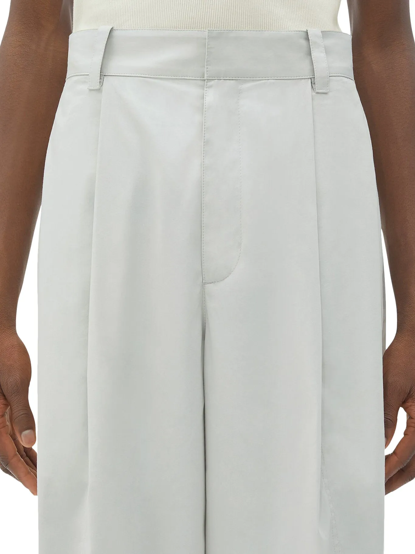 Silk and cotton trousers