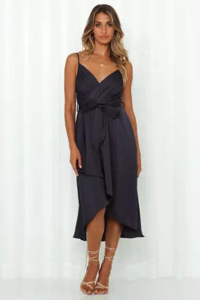 Siren Midi Dress - Navy