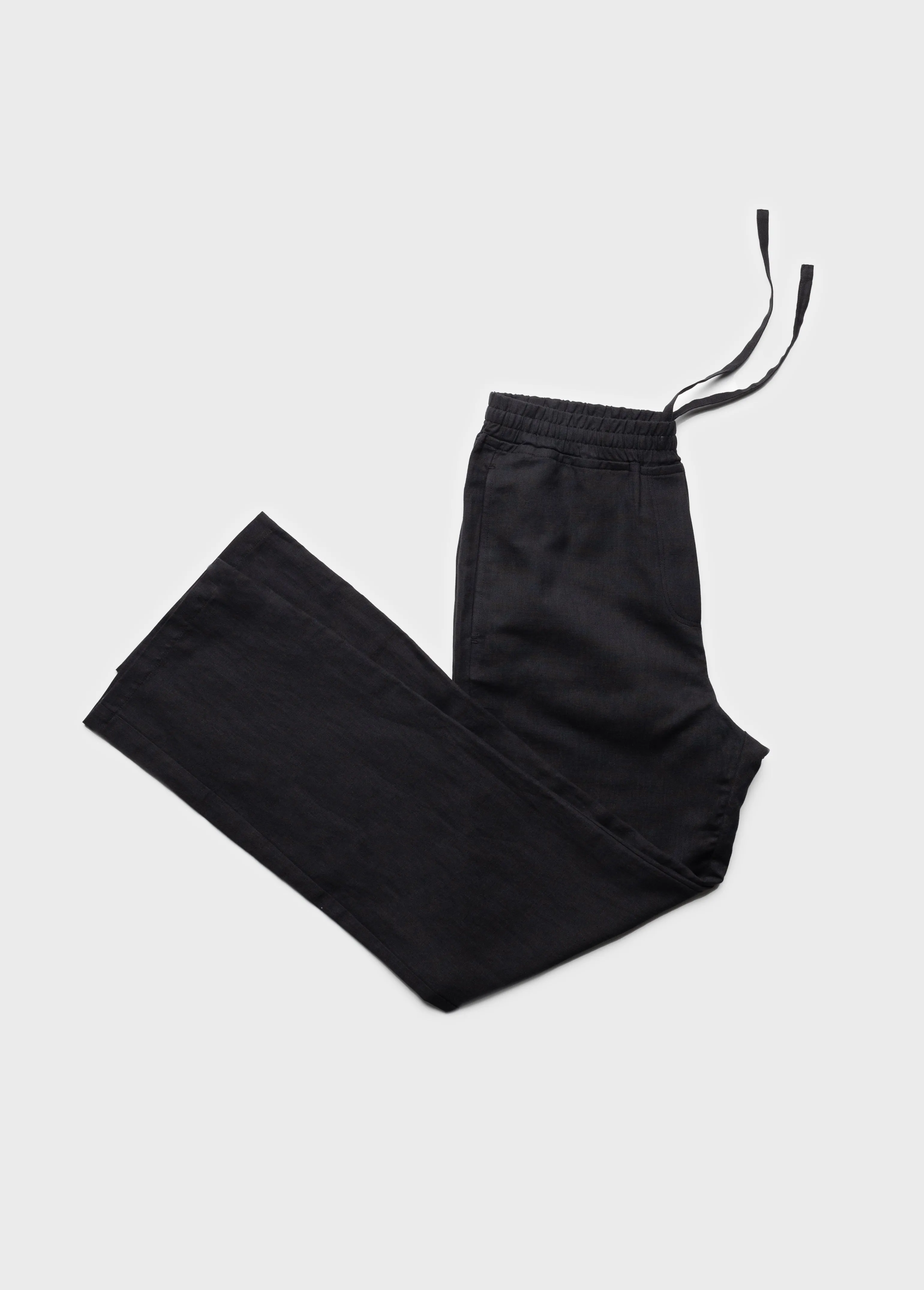 Straight Summer Trousers - Ash Black