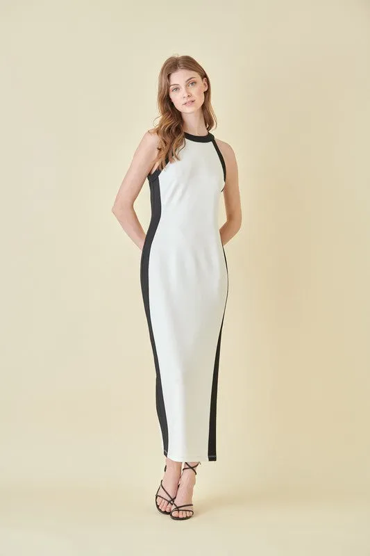 Toni Outline Bodycon Bandage Midi Dress