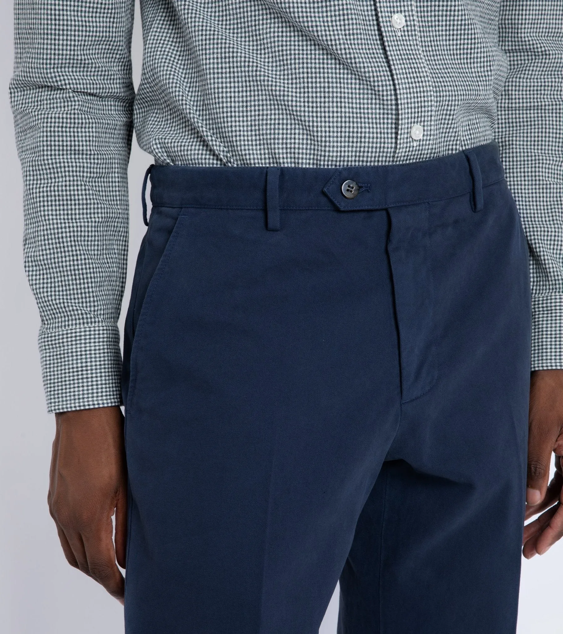 Trunk Stanhope Cotton Twill Trousers: Washed Navy