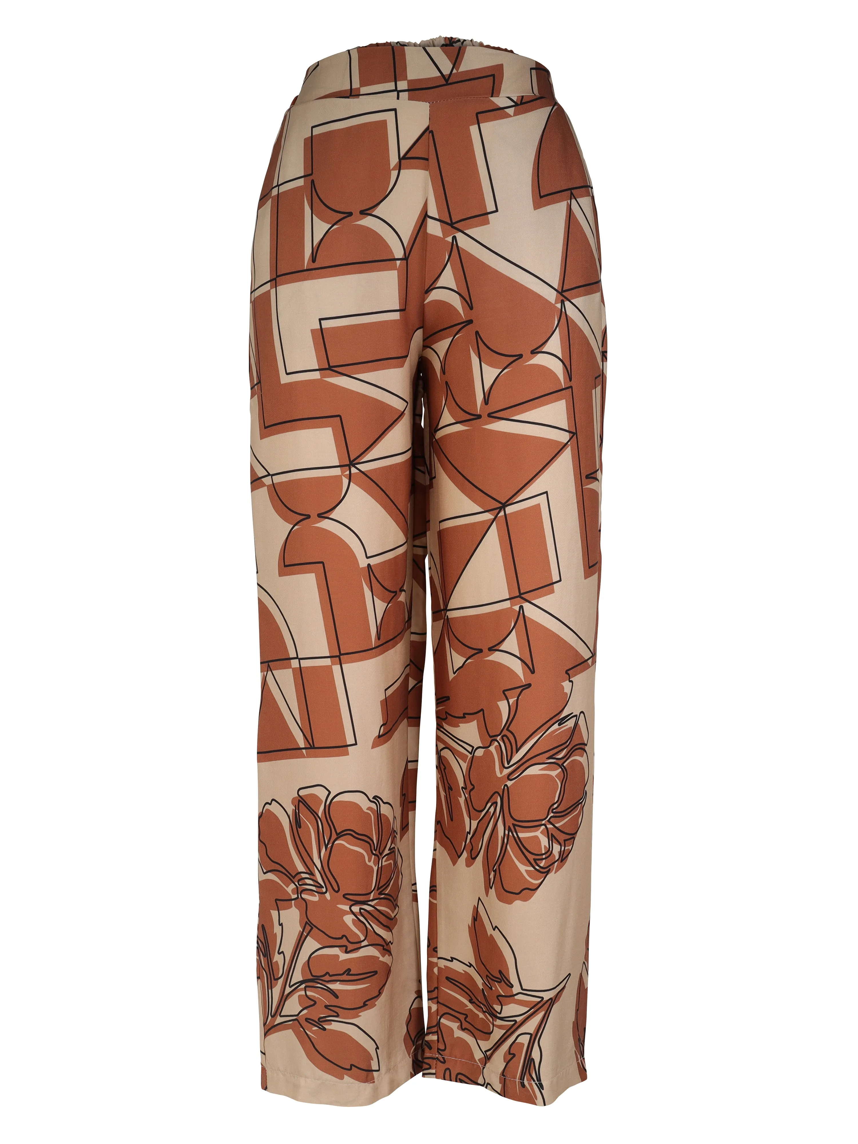 ULJANA Trousers - Mocca mix