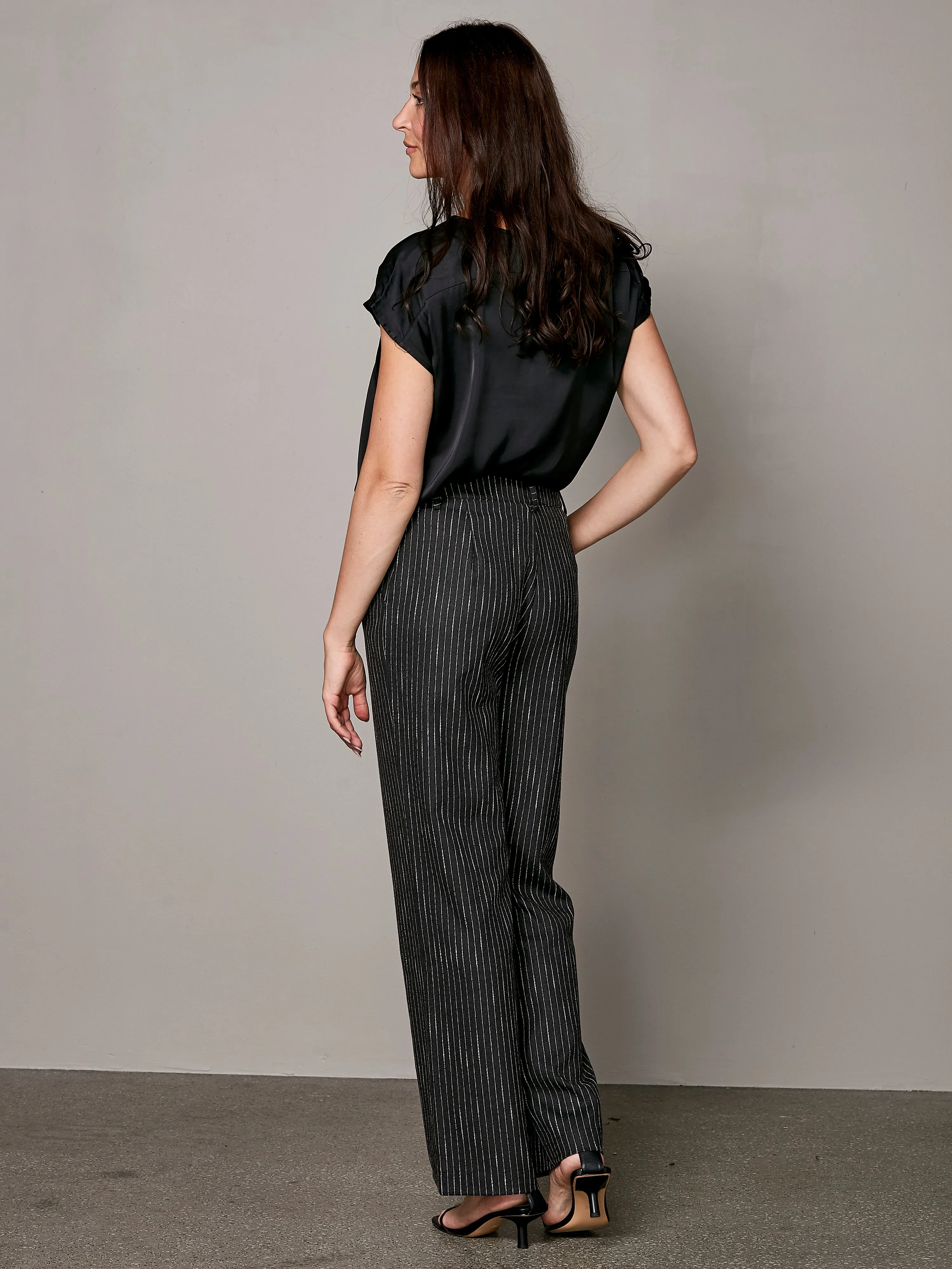 VALBORG trousers - Black mix