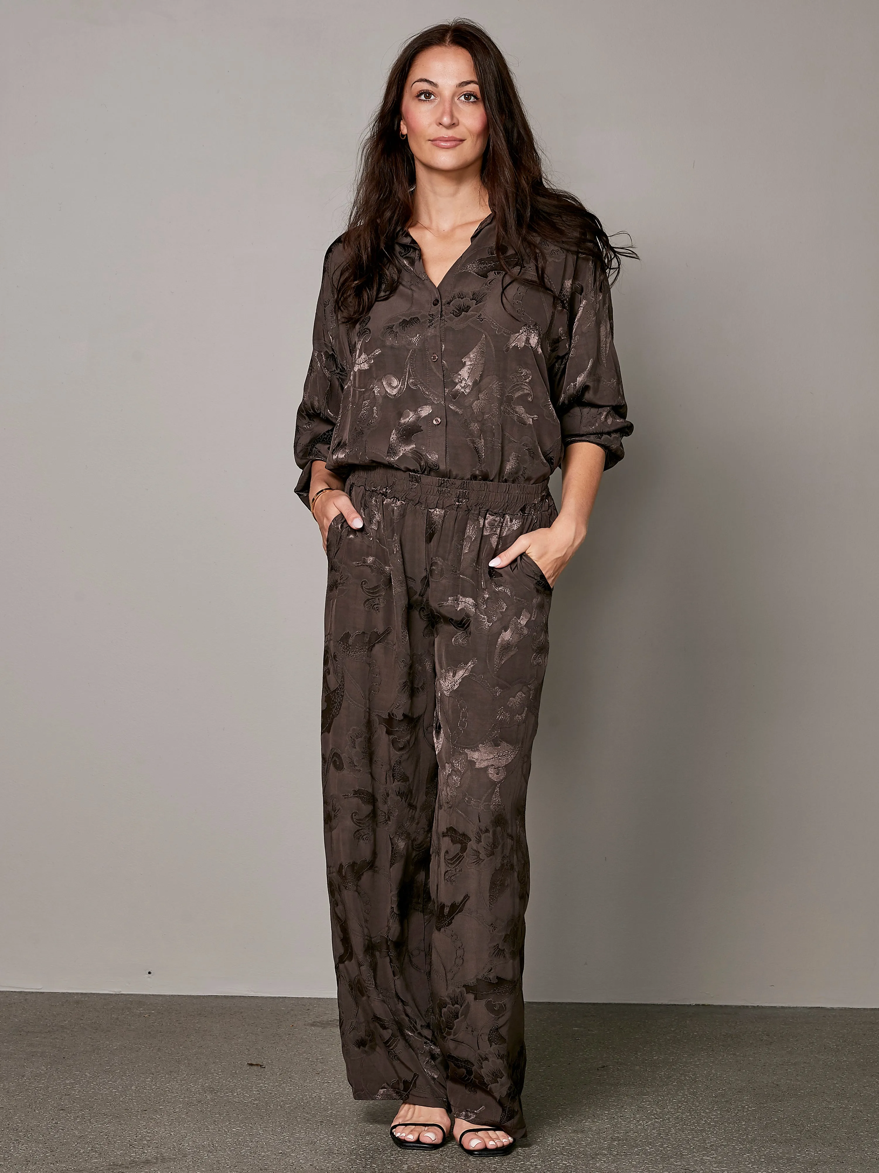 VAVA trousers - Dark Brown