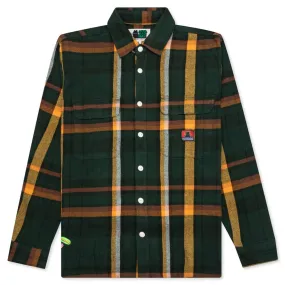 Work Flannel Shirt - Green