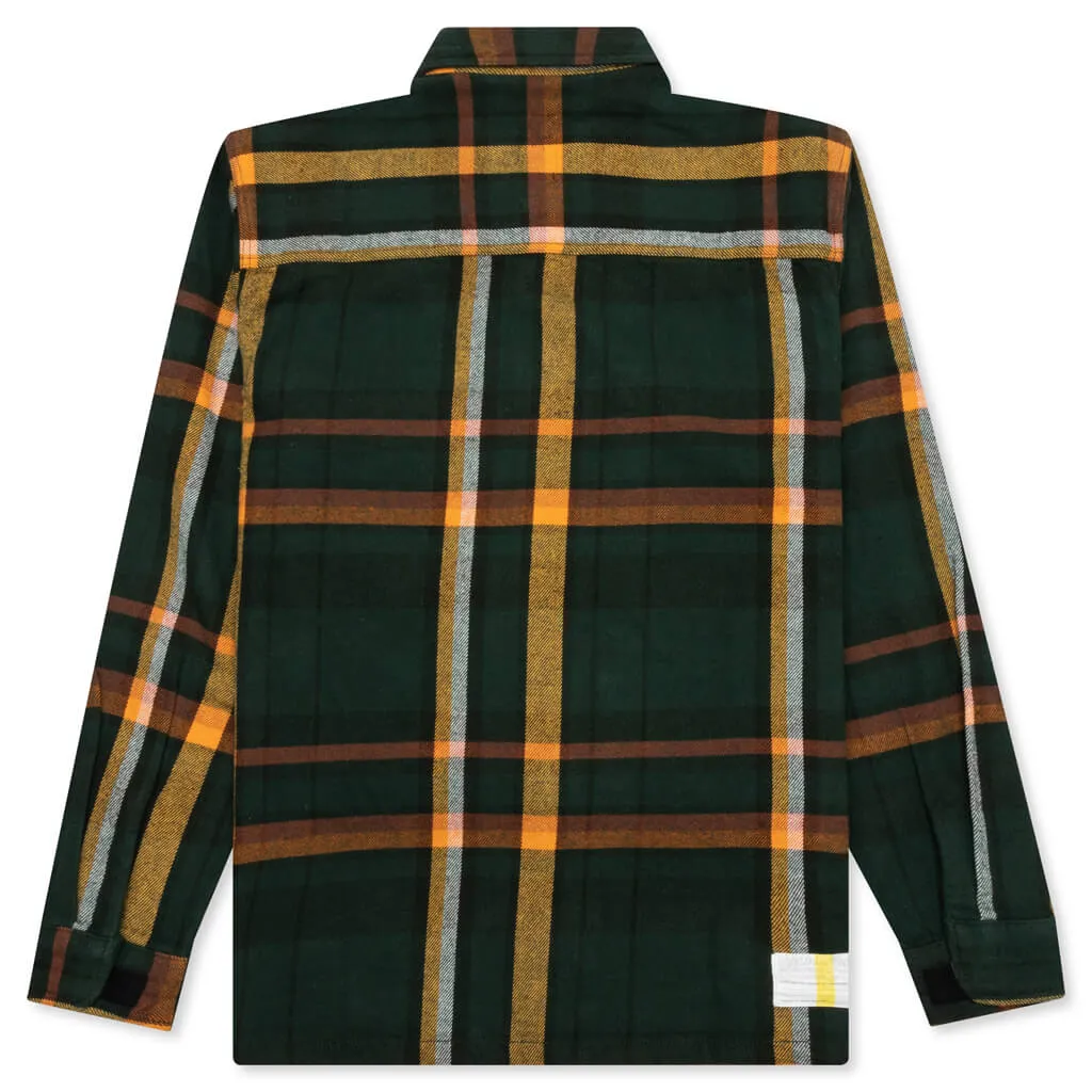 Work Flannel Shirt - Green