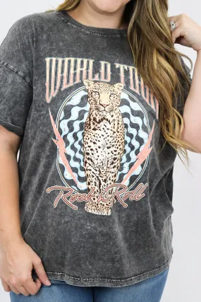 World Tour Leopard Graphic Tee