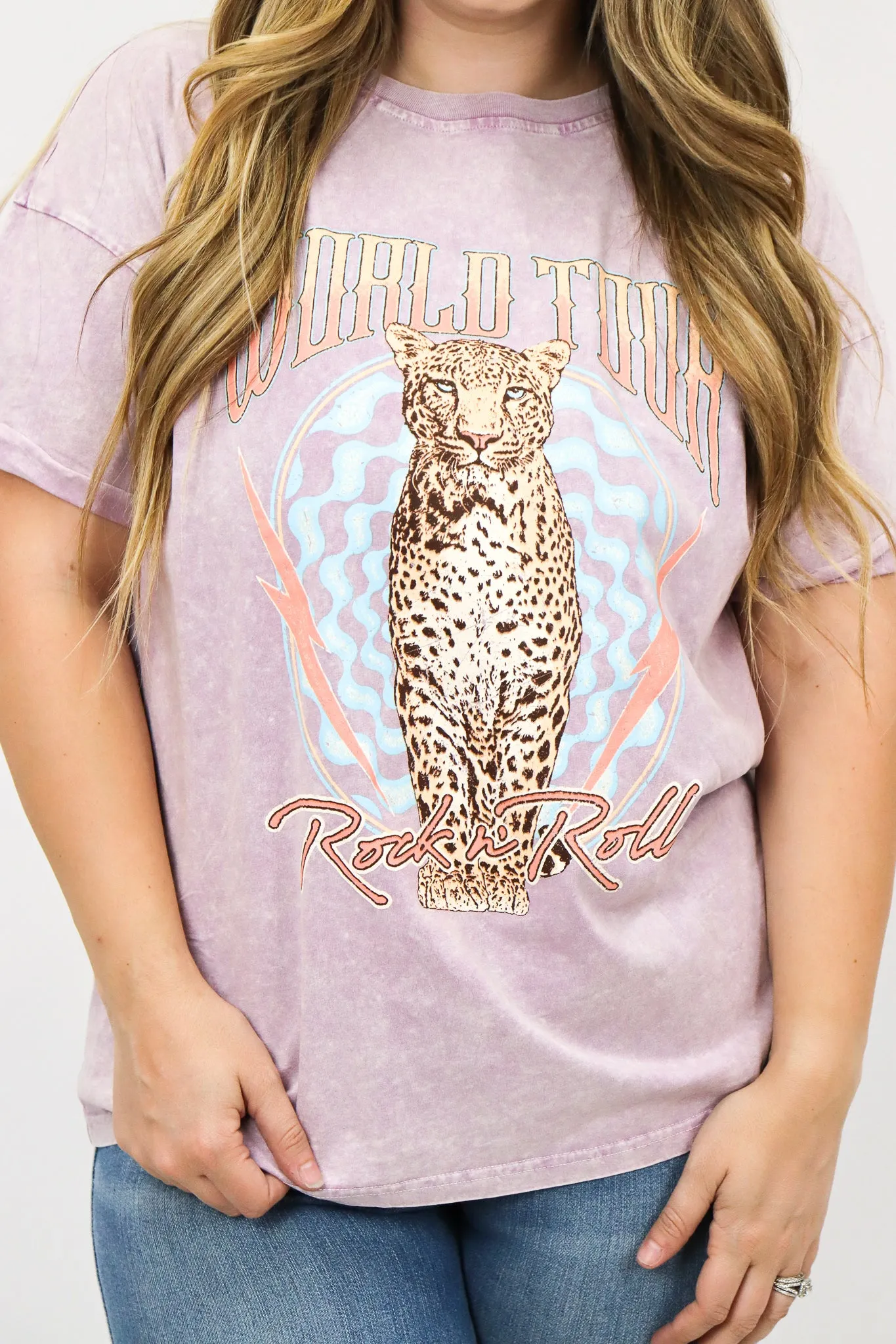 World Tour Leopard Graphic Tee